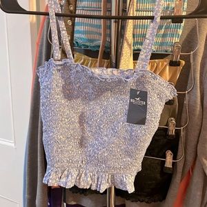 summer holister cropped top brand new